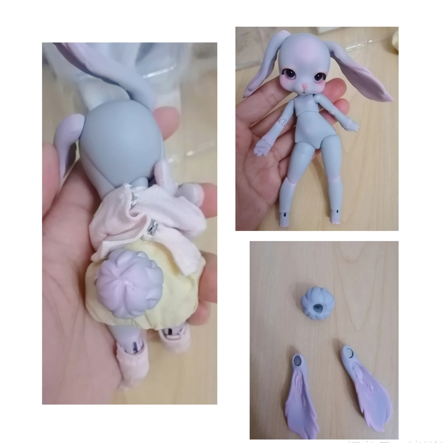 BJD Doll SD Doll Popovy rabbit 1/4  Quality Articulated Puppet Nude Dolly Model Collection Toy Birthday Gift