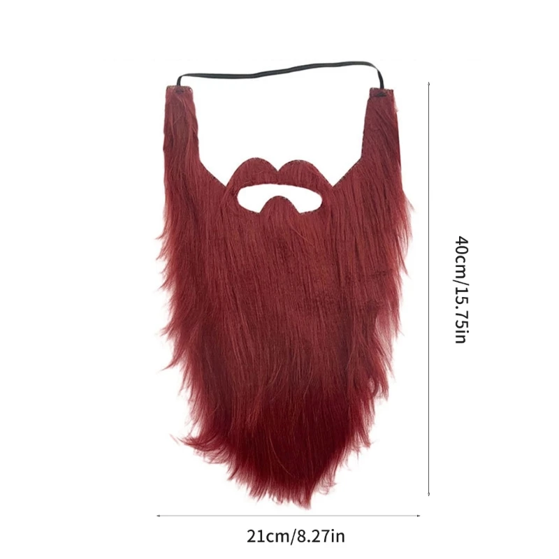 Fausse barbe Costume barbe vieil homme moustache Costume Halloween drôle barbe accessoires cheveux du visage pour Cosplay