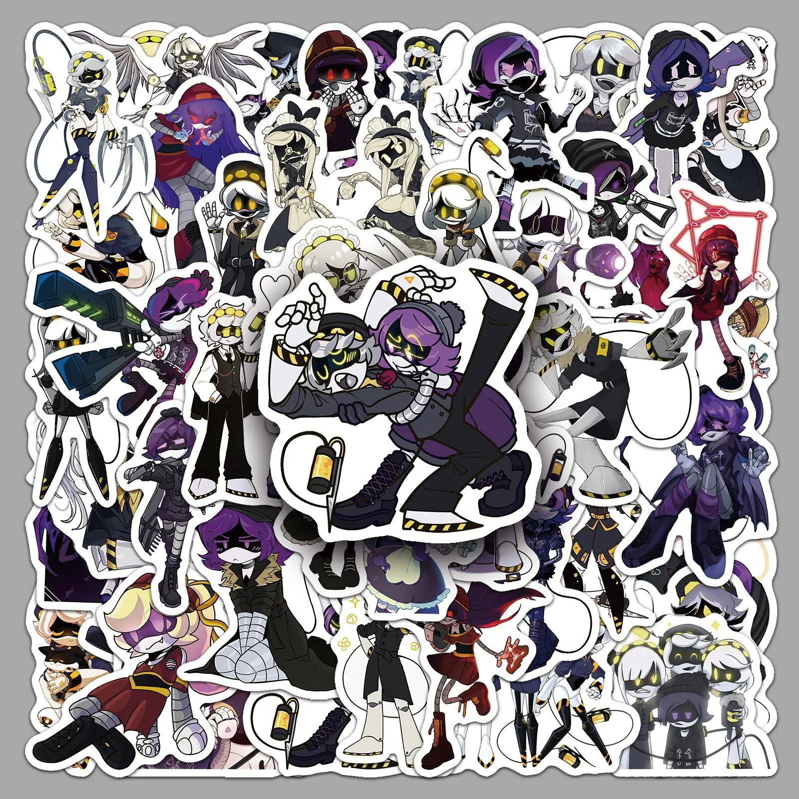 

54PCS Murder Drones Graffiti Stickers Cartoon DIY Skateboard Fridge Motorcycle Luggage PVC Waterproof Sticker Toys Gifts