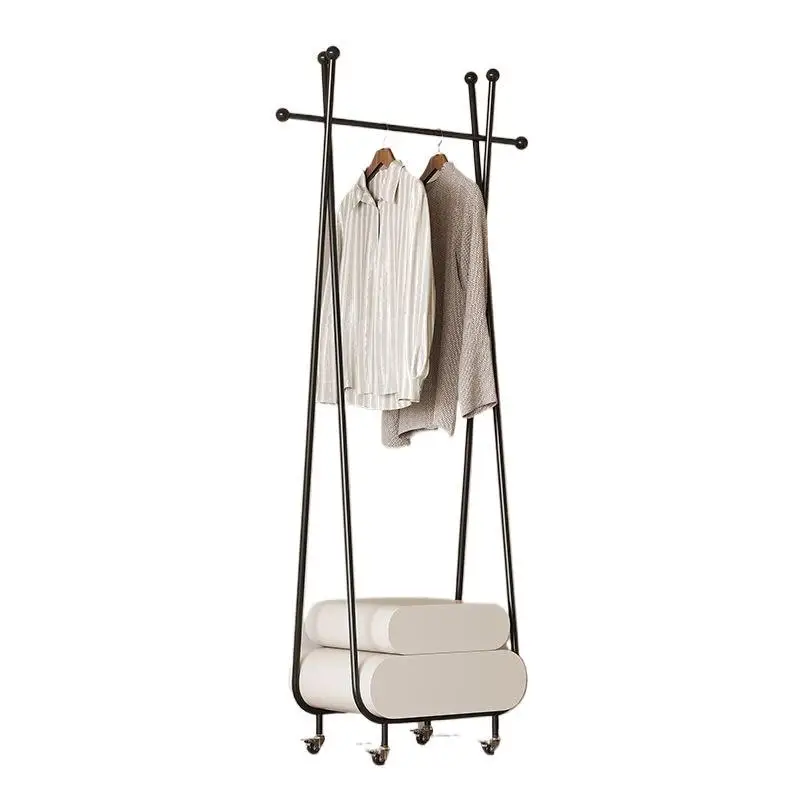 

Coat rack floor-to-ceiling bedroom integrated bedside table movable floor-standing vertical