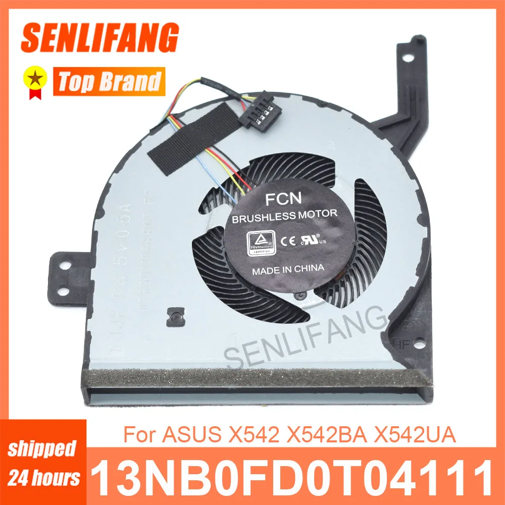 New CPU Fan 13NB0FD0T04111 DC5V 0.5A 4Lines Cooling For ASUS X542 1830-016X Laptop Cooler 13N1-26P0211 0A