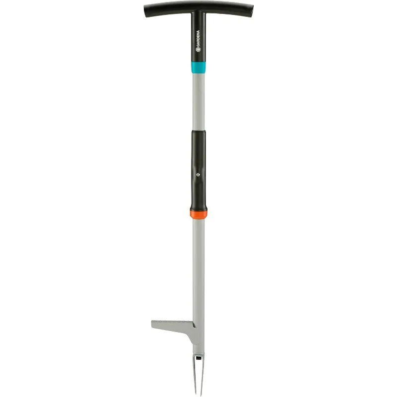 03518-20 Weed Puller, Stand Up Weeding Made Easy, Patented Blades for Effective Weed Removal, Built-in Ejector, Silver