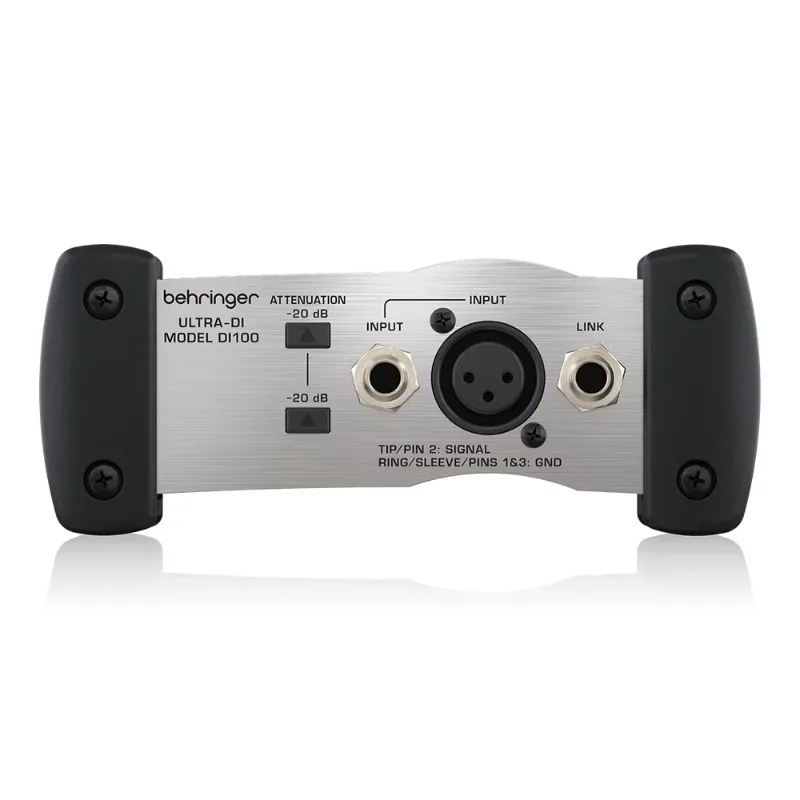 Behringer DI100 Ultra-DI 1-Channel Active DI Box Pa System Audio Sound Equipment for Microphones & Stage Music Instrument view 4