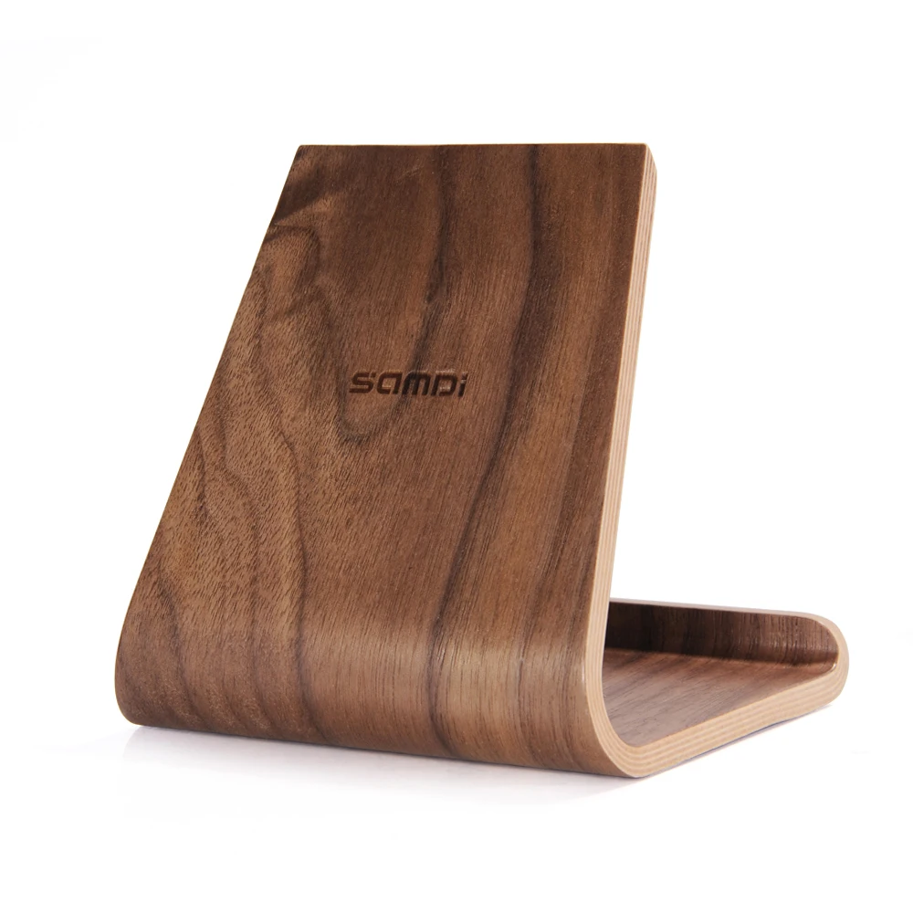 Samdi Walnut Wooden Phone Tablet Stand Holder Dock Station Cradle for iPhone 7 Plus iPad mini Air Samsung S7 edge Eco-friendly