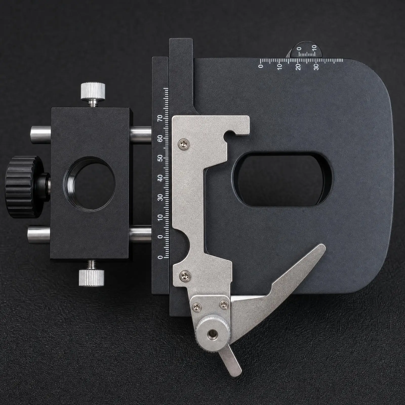 Movable Microscope Stage for Stereo Zoom and Compound Scopes with Precise X Y Axis Positioning Control