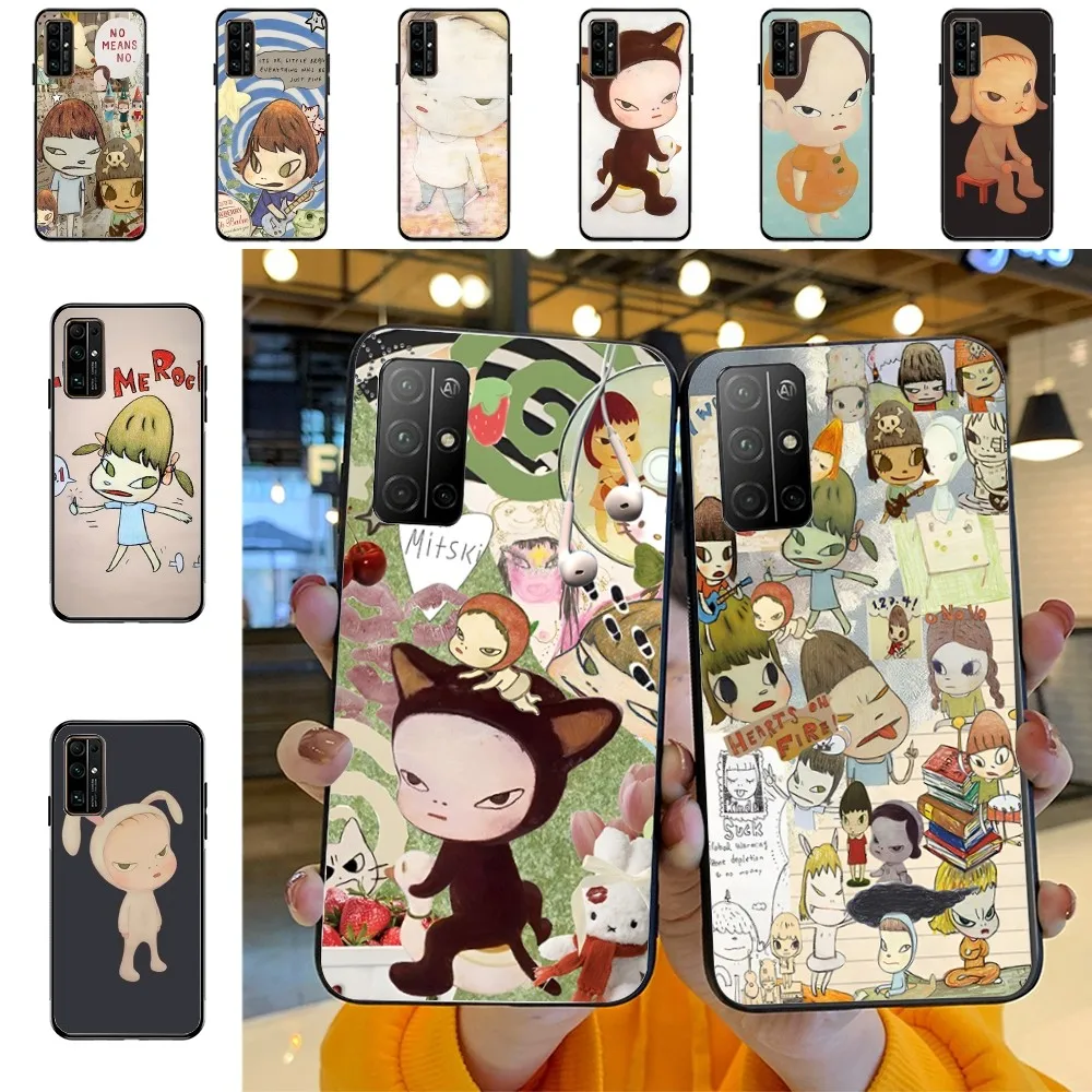 Чехол для телефона Y-Yoshitomo Girl NaraS для Huawei Honor 10 Lite 9 20 7A 9X 30 50 60 70 Pro Plus, мягкий силиконовый чехол