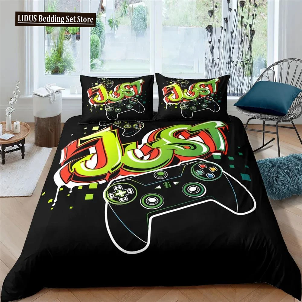 

Home Textiles Bedding Set Gamer Life 3D Pattern Printed Duvet Cover Set Twin Full Queen King Boys Adults Polyester Quilt Cover