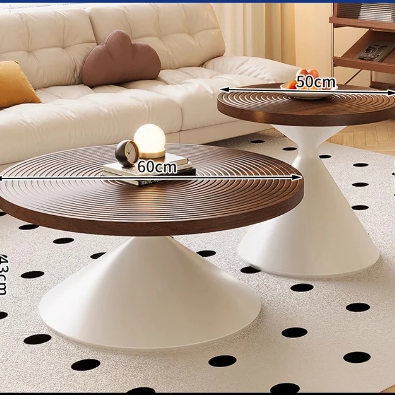 

Unique Rustic Coffee Table European Style Round Minimalist Wooden Coffee Table Center Modern Table De Salon Basse Furniture