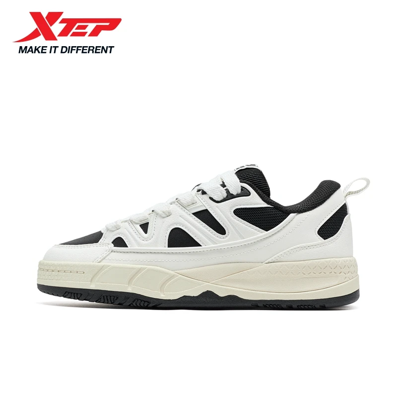 Xtep Jindouyun Shoes For Women Lightweight Non-Slip Comfortable Casual Shoes Vintage Leisure Cozy Fuzz Sneakers 874118310016