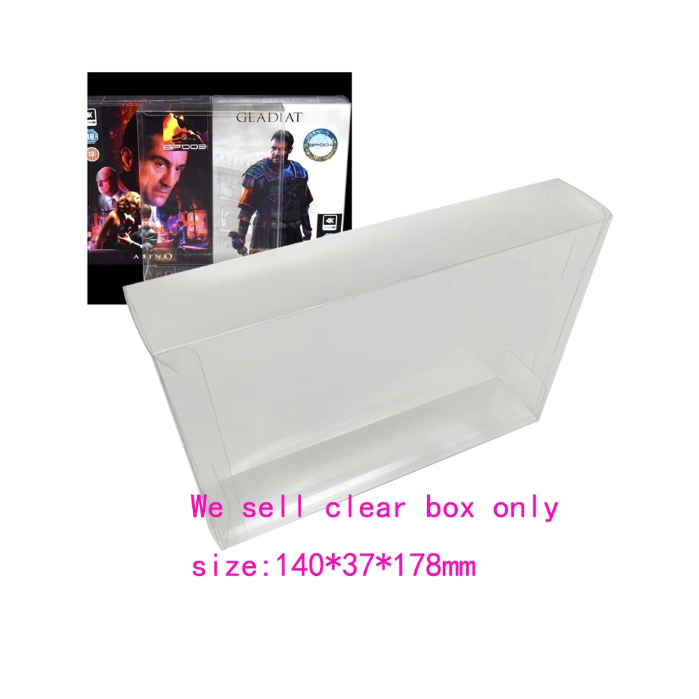 High quality Plastic clear box for UK EB BluPack series special Edition game PET Transparent Plastic Storage box Display Box