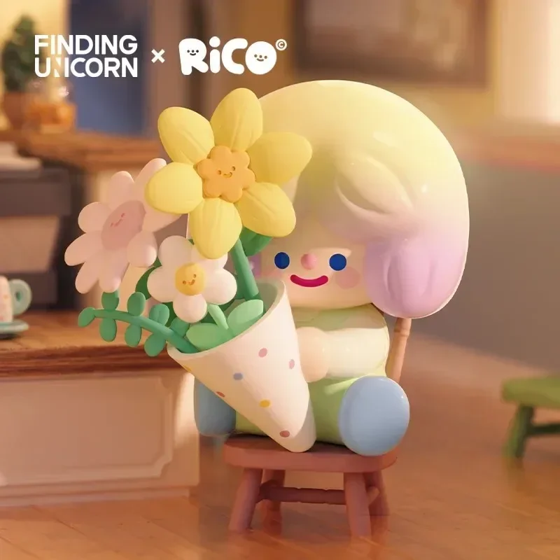 Menemukan Unicorn RiCO Seri Waktu Manis Bahagia Mainan Kotak Buta Kotak Misteri Figur Aksi Asli Boneka Tas Menebak Hadiah Model Kawaii