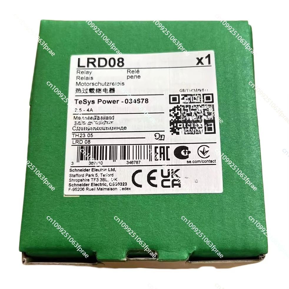 

For Schneider Thermal Overload Relay 2.5... 4 A Class 10A LRD08