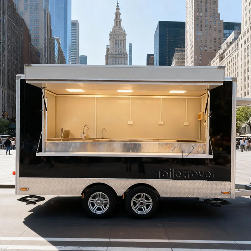 

Outdoor Portable Small Food Truck Trailer Usa Hot Dog Pizza Burger Charcoal Bbq Food Trailers Fully Equipped Usa Approved