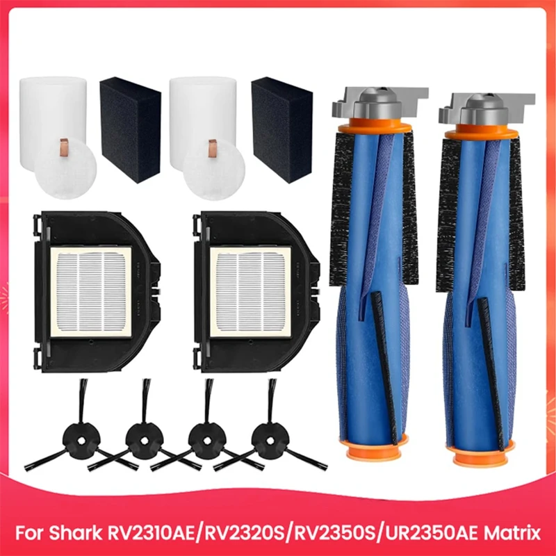 

ABNO-For Shark AV2310AE/RV2310AE/RV2320S/UR2350AE Matrix Vacuum Cleaner Replacement Parts Main Brush Roller Foam Filters