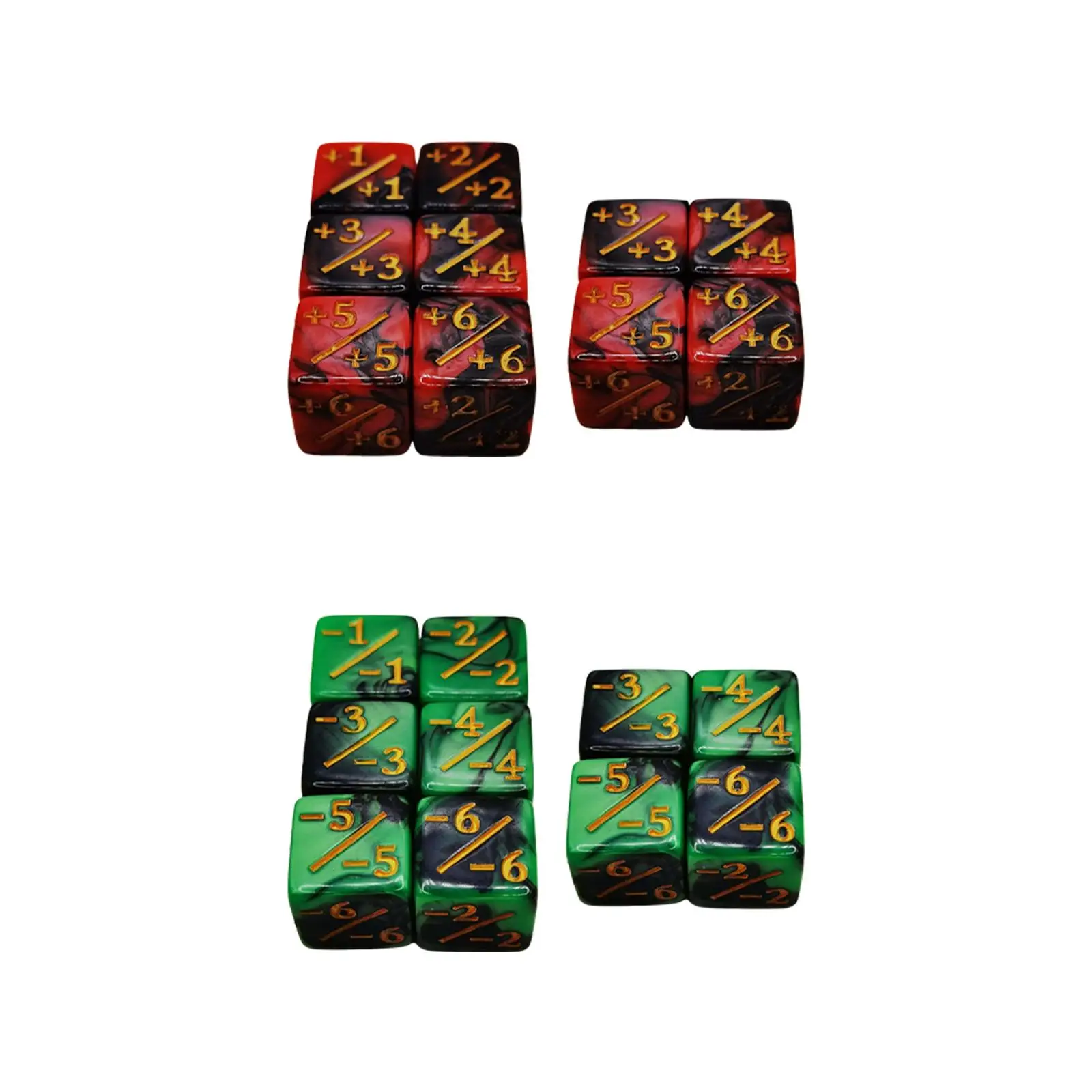10 Pieces Counter Dice Token Dice Tracking Counter Dices Math Teaching Dice for Teaching Props