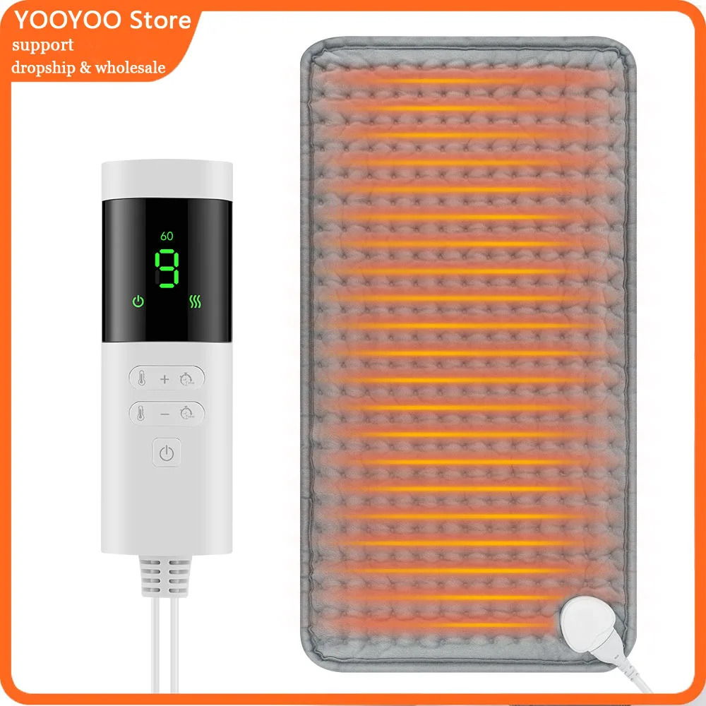 

Электрическая 9-скоростная регулировка температуры, быстрая грелка для живота, спины, талии, согревающий тепловой коврик для тела, Relax 30*60 см, 4 режима таймера