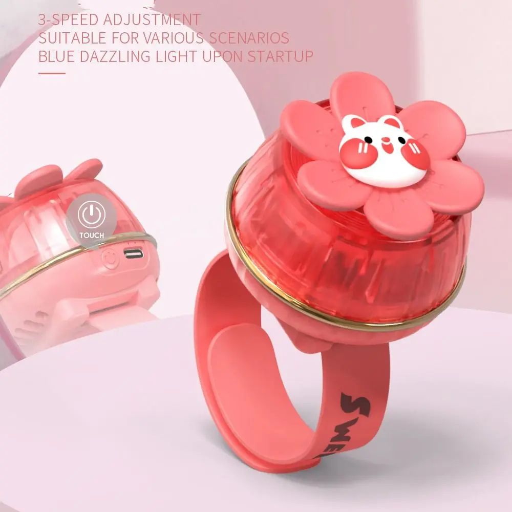 Papa Circle-Mini ventilateur de poignet portable pour enfants, montre-bracelet pliante, anti-moustiques, mini ventilateur d'extérieur