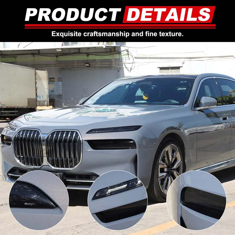 

1Pcs TPU black For BMW 7 Series G70 2023+ Car styling car headlight film decorative sticker car modification accessories