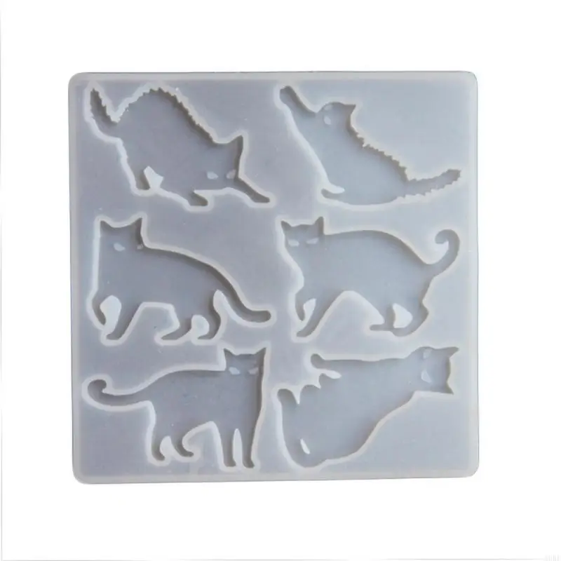 

A9BF Animal Silicone Mould Crystal Charm Resin Mold DIY Keychain Earring