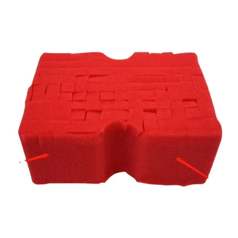 Large Cross Cut Durable Soft Foam Grid Sponge Tire Wash Detailing Applicator Sponge Pads Tire Wash Wipe Tool Car Cleaning Brush