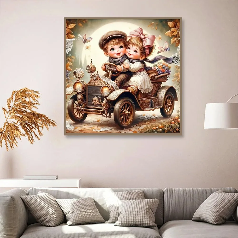

500/1024PCS Paper Jigsaw Puzzle Girl Boy Car Butterfly DIY Assembly Home Art Decoration Gift Suitable As A Frameless Gift