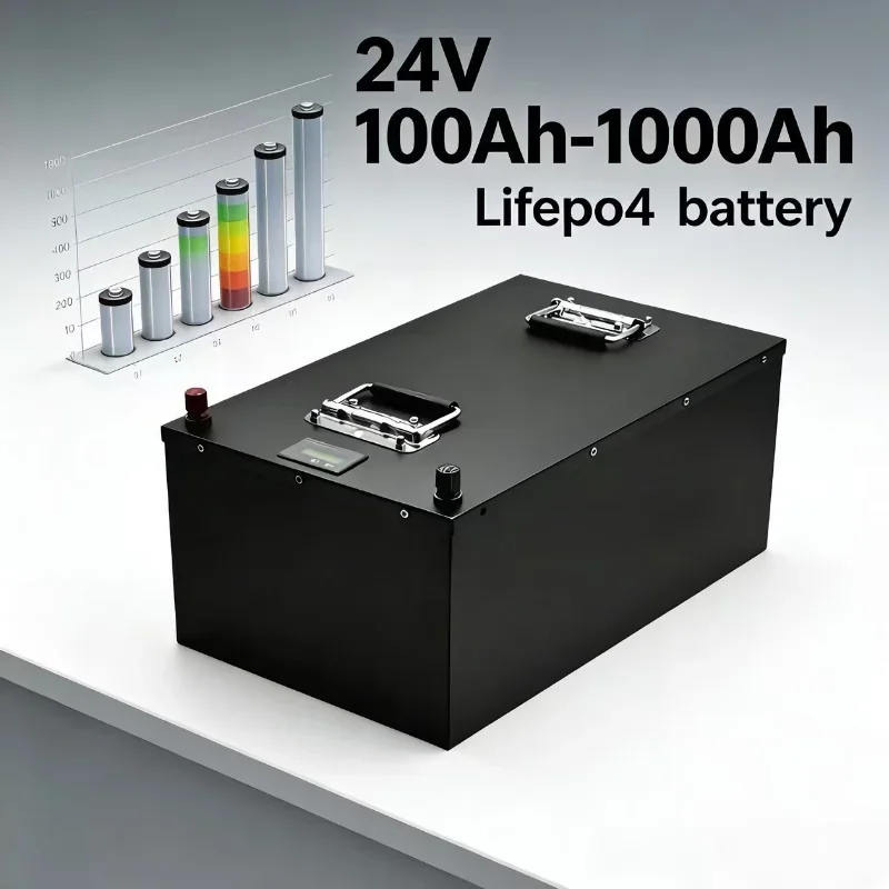 

24V LiFePO4 Chemistry: Stable, safe, and eco-friendly lithium iron phosphate technology • Wide Capacity Range: 100Ah / 200Ah /