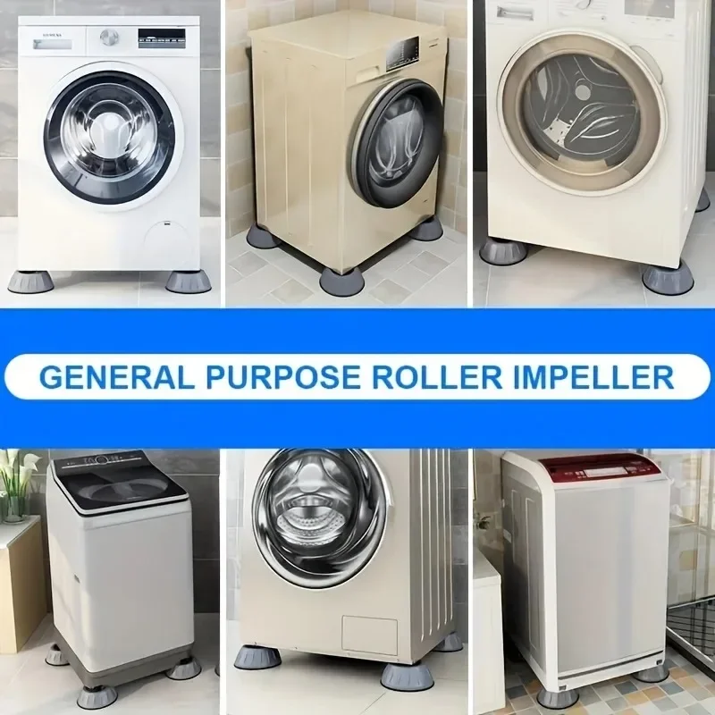 Anti Vibration Pads Waterproof Legs Anti Slip Silent Skid Raiser Mat Washing Machine Support Dampers Stand Furniture