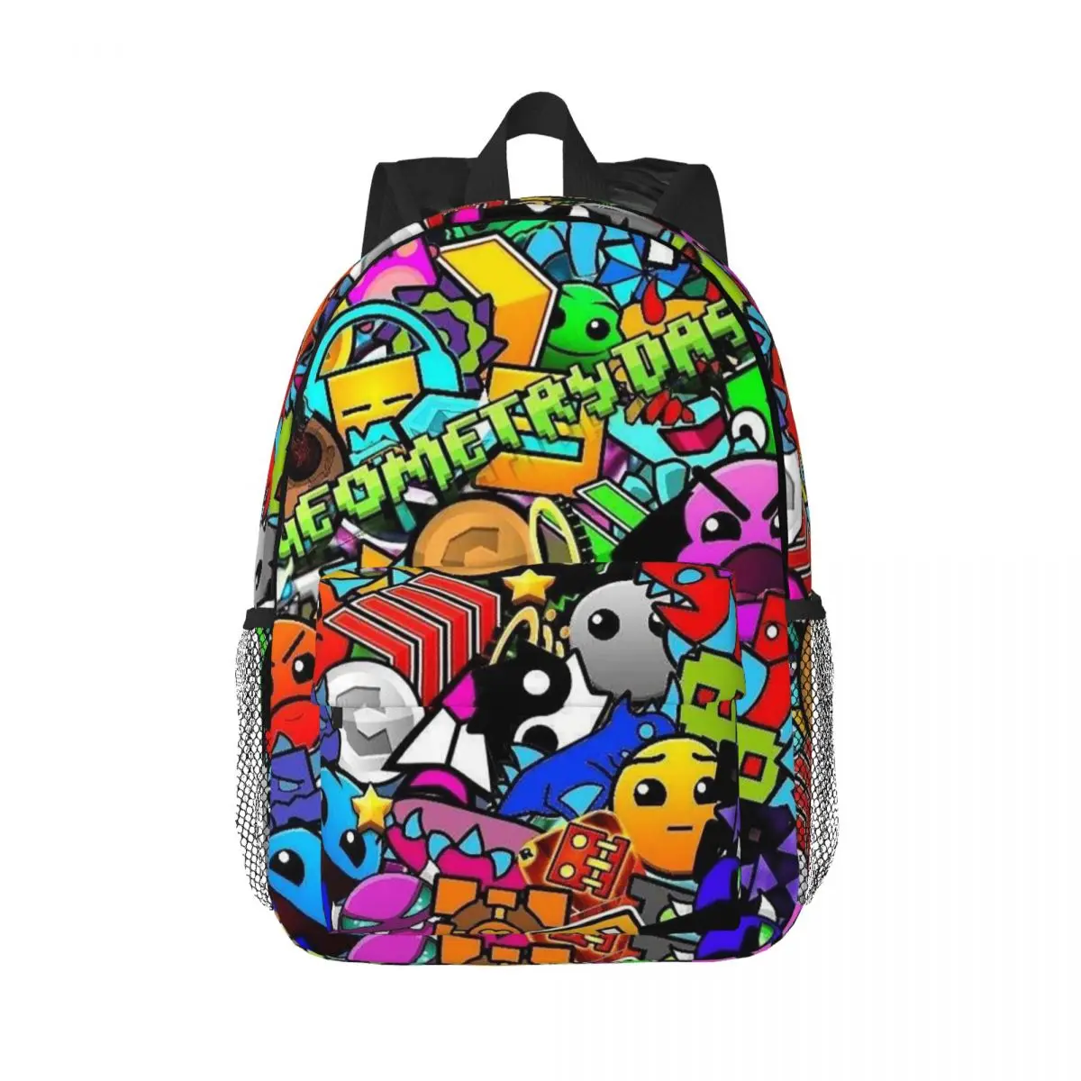 

Рюкзак Geometry Dash, Лидер продаж, рюкзак большой емкости для мальчиков и девочек, сумка для книг, сумки на плечо для мужчин, женщин, детей, школьная сумка