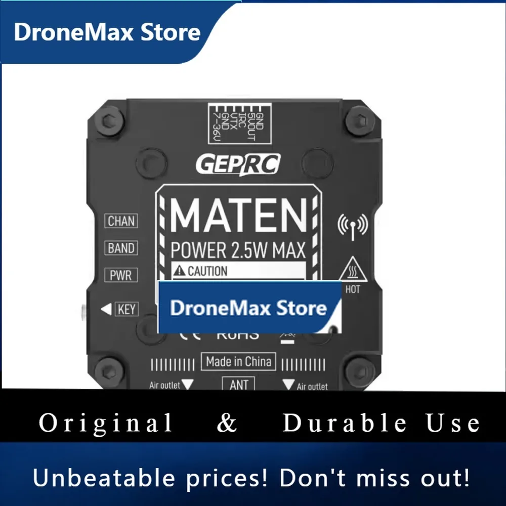 DroMaGEPRC MATEN 5.8G 2.5W VTX PRO FPV Image Transmission Signal Stability OSD Parameter Adjustment All-metal Self Cooling