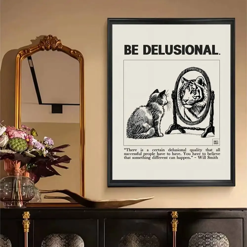 الحد الأدنى تحفيزية يقتبس ملهمة الانضباط ملصق فني ذاتية اللصق الفن ورق مقاوم للماء ملصق مقهى بار #6