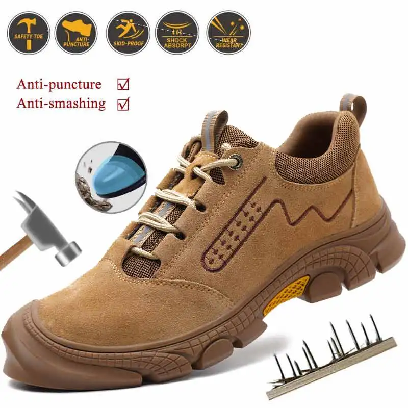 High Quality Indestructible Footwear Anti Scalding Welder Shoes Work Safety Shoes Anti Smash Anti Puncture Work Shoes Sneakers