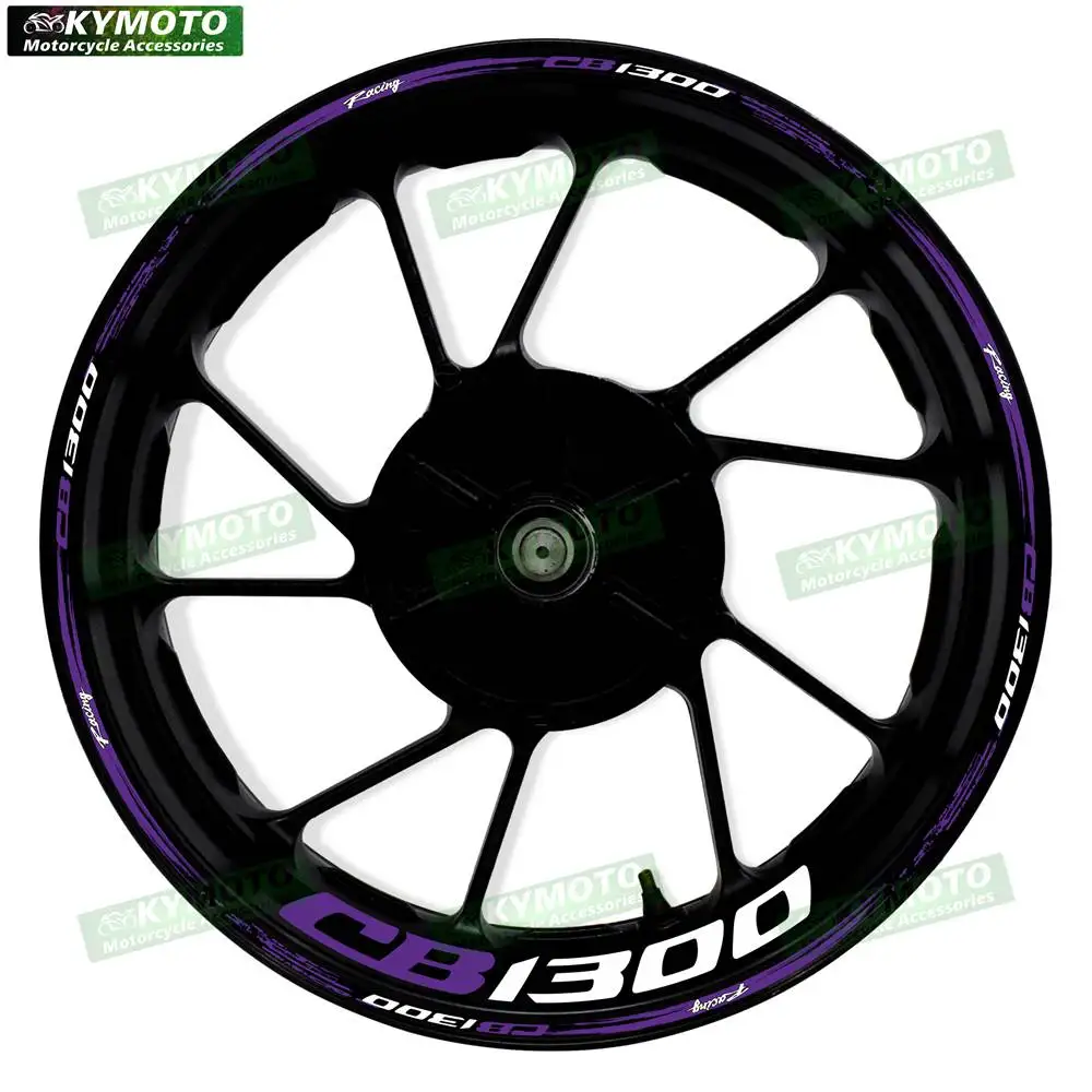 For Honda CB1300 CB 1300 motorcycle accessories 17 inch front and rear wheel stickers hub stripes reflective decals decoration