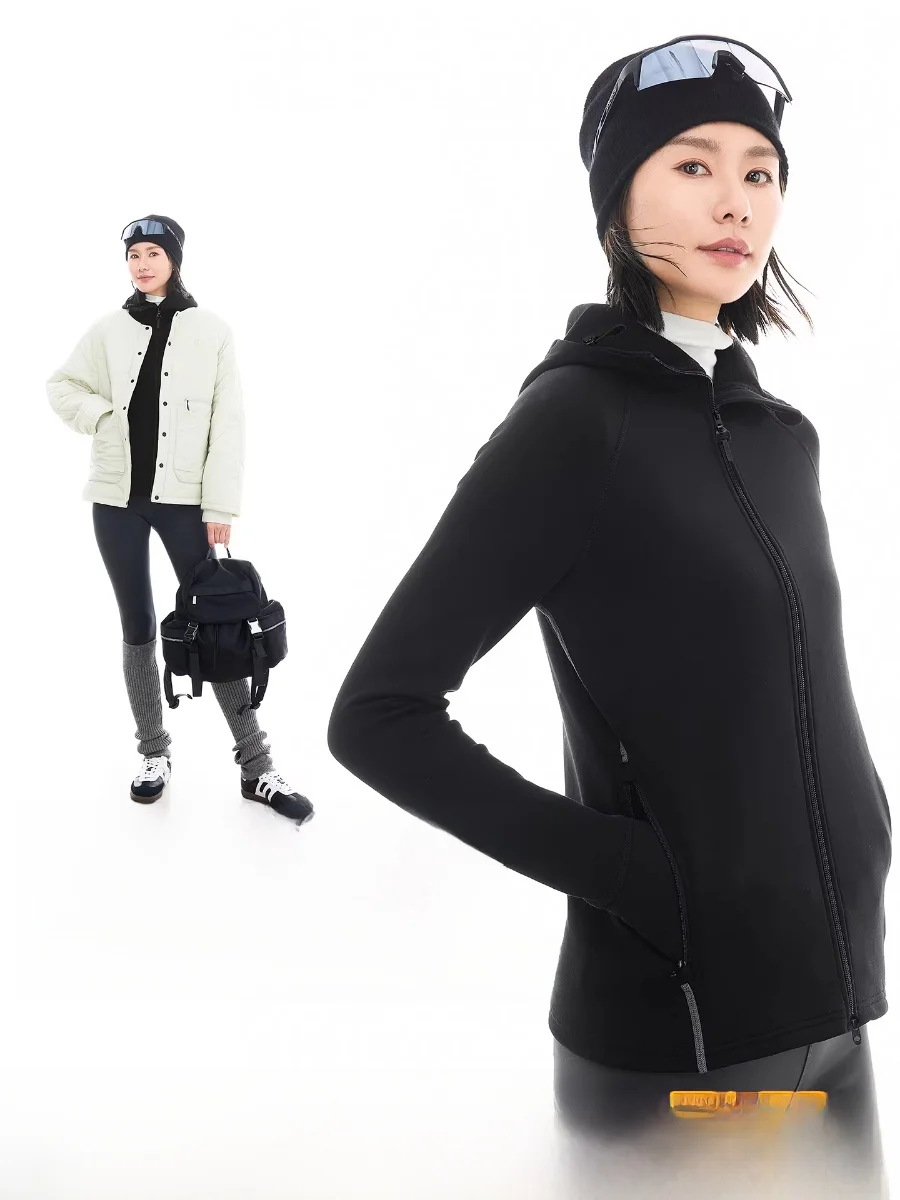 

Теплая куртка с капюшоном на подкладке Fce, утягивающее женское зимнее пальто с высоким воротником, повседневное длинное пальто на молнии-стойке, Cl...