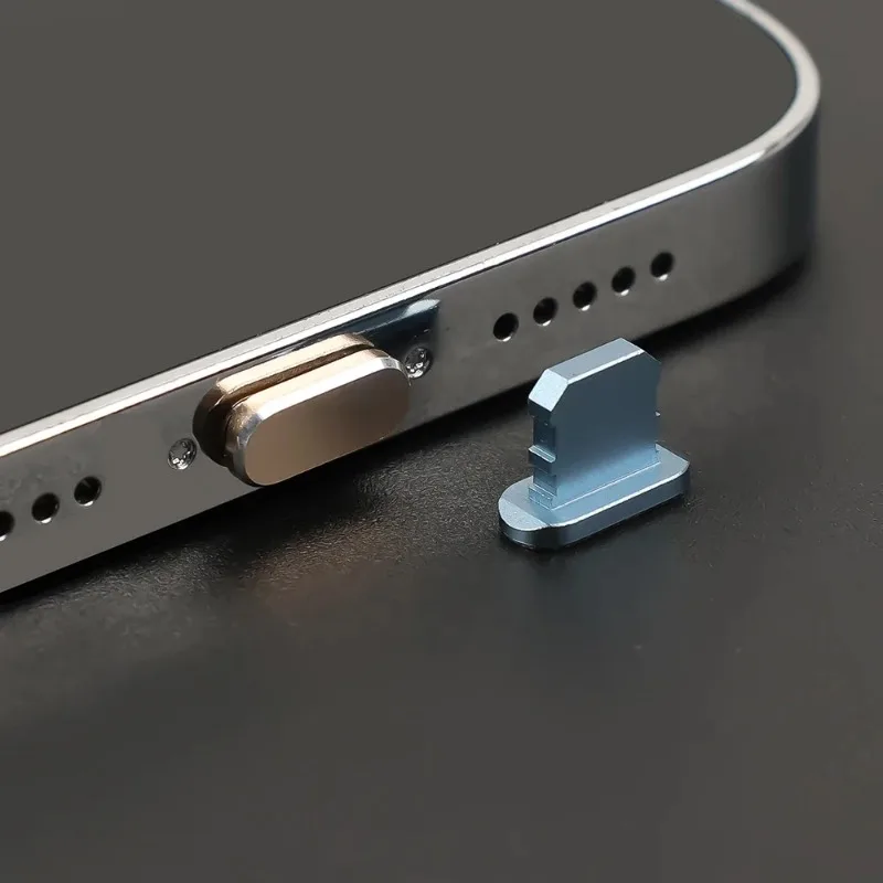1-5 pçs metal poeira plug porta de carregamento poeira plug para iphone 16 15 14 pro max 15 plus ipad apple porta protetor anti-sujeira rolha