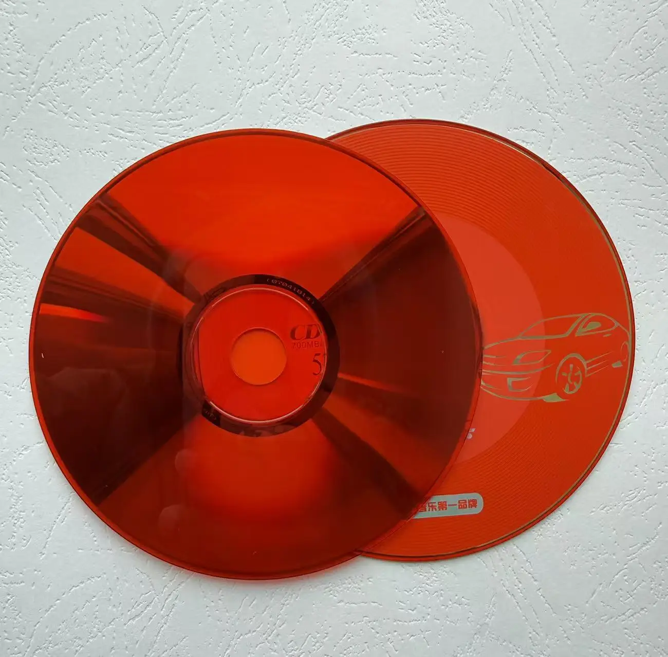Wholesale 5 Pcs Grade A 700 MB 52x Blank Printed Red Car CD-R Disc