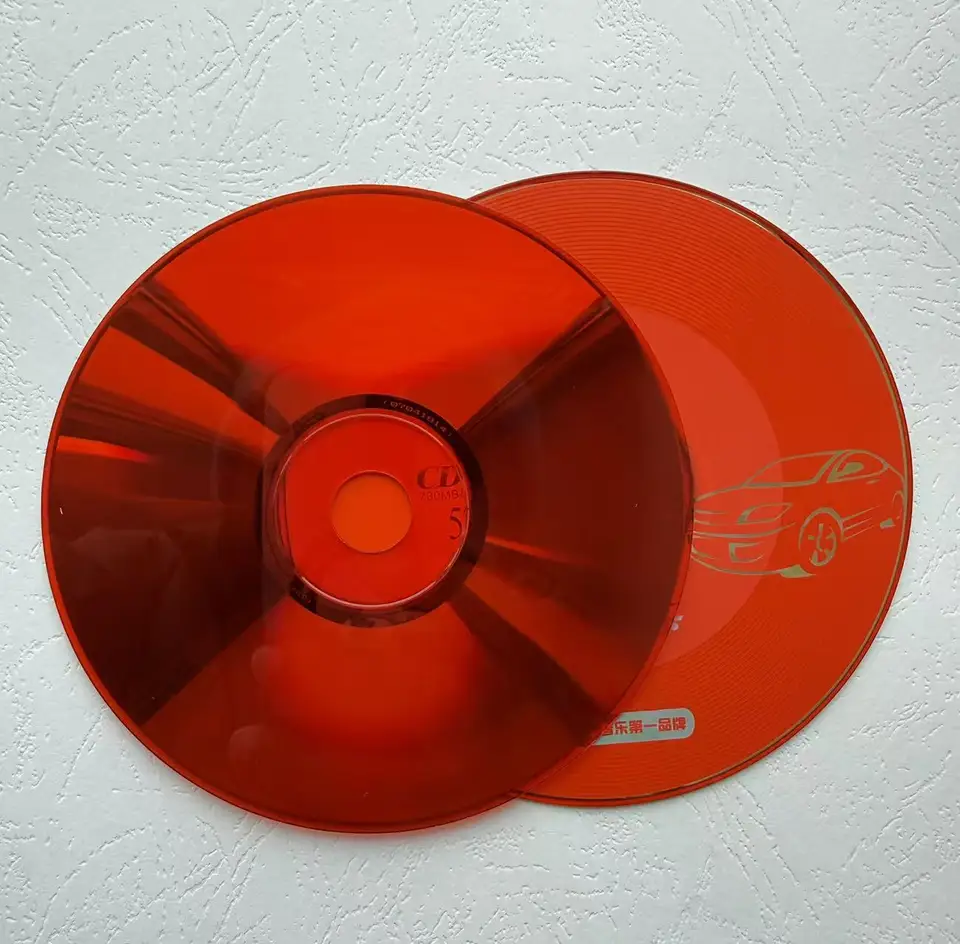 Wholesale 5 Pcs Grade A 700 MB 52x Blank Printed Red Car CD-R Disc
