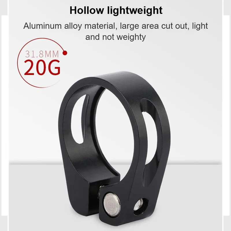 MEROCA Bicycle Seatpost Clamp 31.8/34.9mm Seat Tube Clamp Road Mountain Bike Seat Tube Clip Aluminum Alloy Bike Seat Clamps image 4