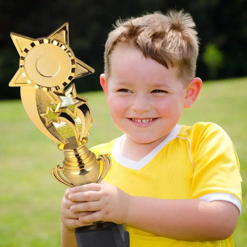

Golden Plating Award Trophy Plastic Stars Reward Prize Cup Competition Sports Game Souvenir Winner Award Trophy Toy
