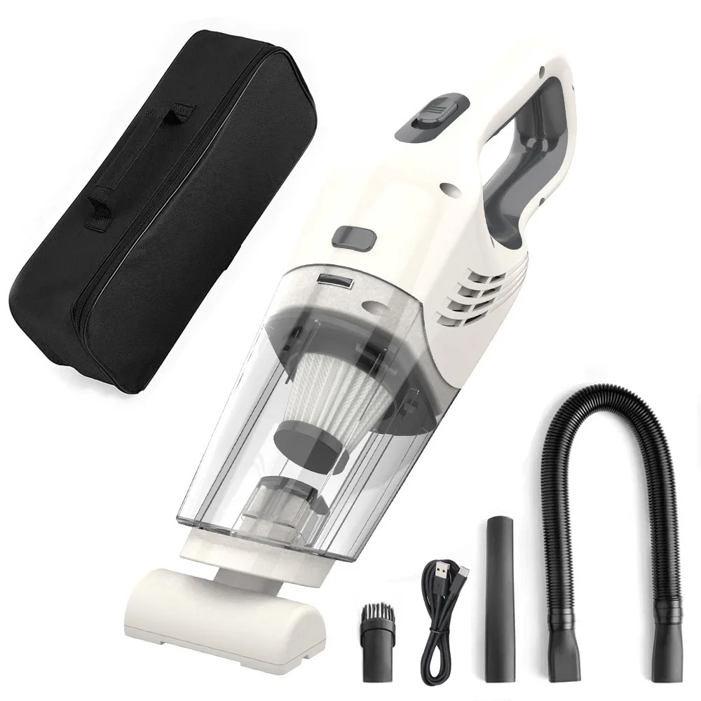 مكنسة كهربائية للسيارة، شفط قوي، مكنسة كهربائية لاسلكية للسيارات، منزل سيارة عالي الطاقة ثنائي الغرض جديد عبر الحدود
