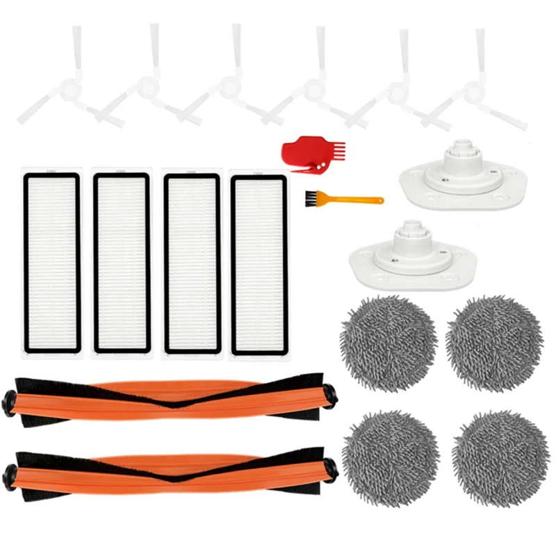 Auto-limpeza robô aspirador de pó principal escova lateral filtro mop titular acessórios de substituição para xiaomi mijia pro stytj06zhm