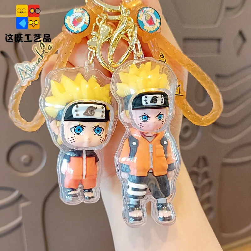 

Animation peripheral pendant Naruto cartoon keychain acrylic Naruto doll school bag pendant boys car key chain small gift