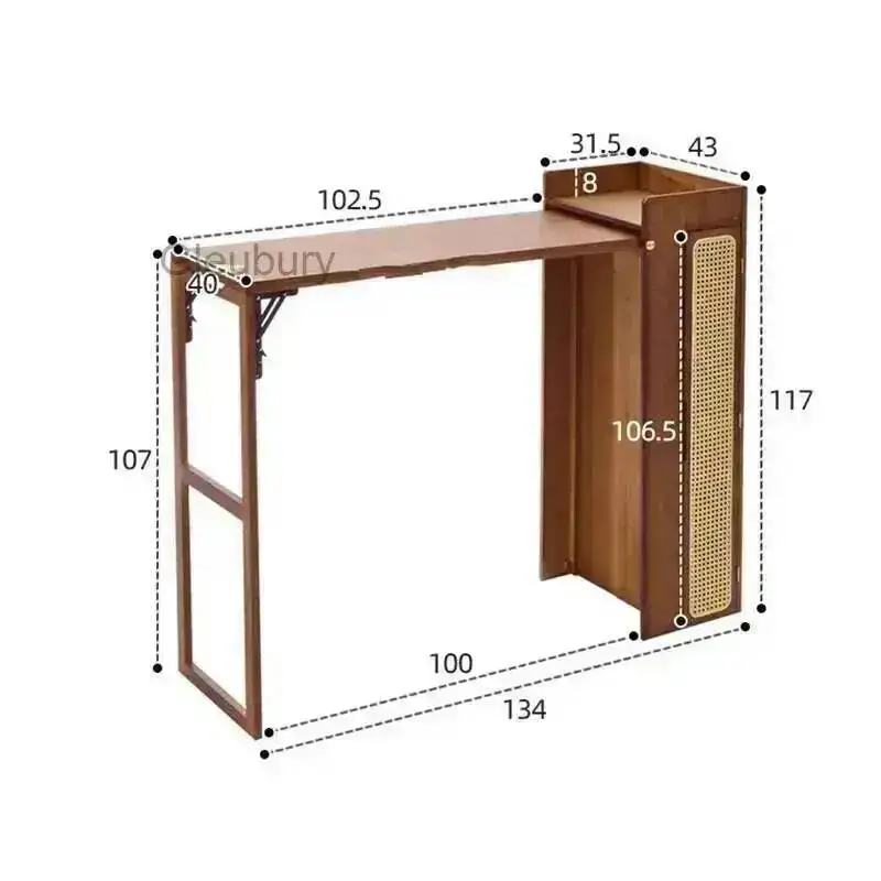 Space Dining Tables Saving Tall Legs Long Folding Narrow Slim Dining Table Multifunctional Chic Table A Manger Pliante Furniture