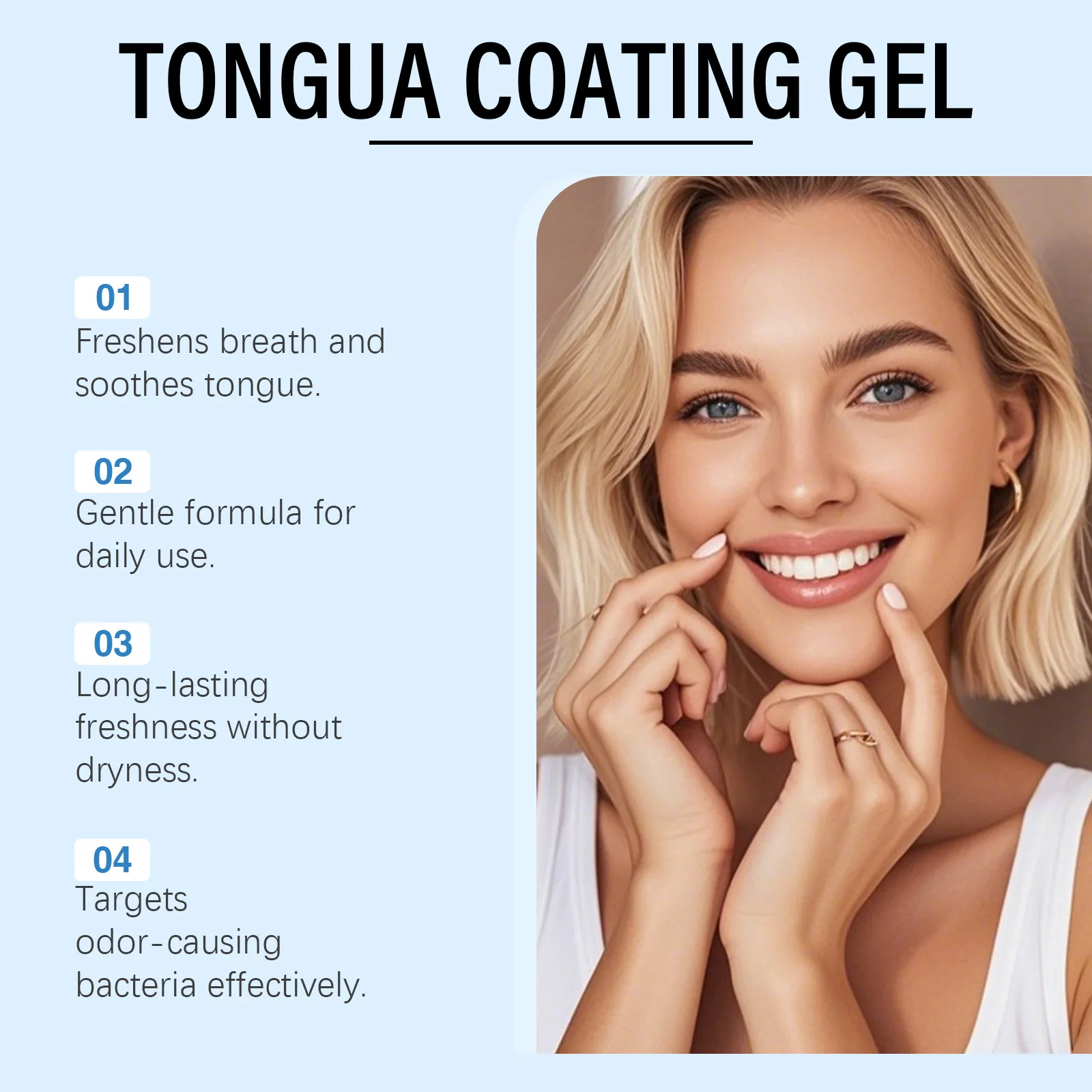 ORALHOE Tongue Coating Cleaning Gel Fresh Breath Remove Bad Breath Eliminate Bacteria Preventing Tooth Decay Oral Care Gel