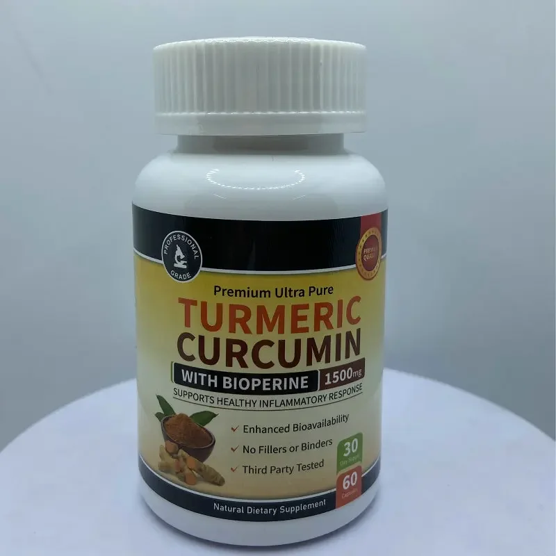 

Turmeric Capsules Black Pepper Capsules Joint Supplement Natural Dietary Supplement Promotes Healthy Inflammatory Responset