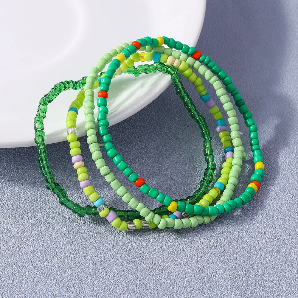 Aihua 4-teiliges Set Mädchen Süße Bunte Gänseblümchen Perlenarmband Handgefertigtes Kinder-Teenager-Freundschaftsarmband Beste Freundin Geschenk Schmuckset – Detail 6
