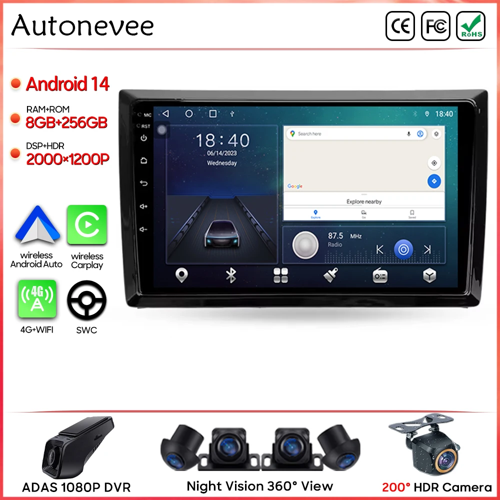 

Автомобильный радиоприемник Android 14 для Volkswagen Beetle A5 2011-2019, GPS без 2din, мультимедийный плеер, стерео GPS-навигация, автомобильный интеллектуальный