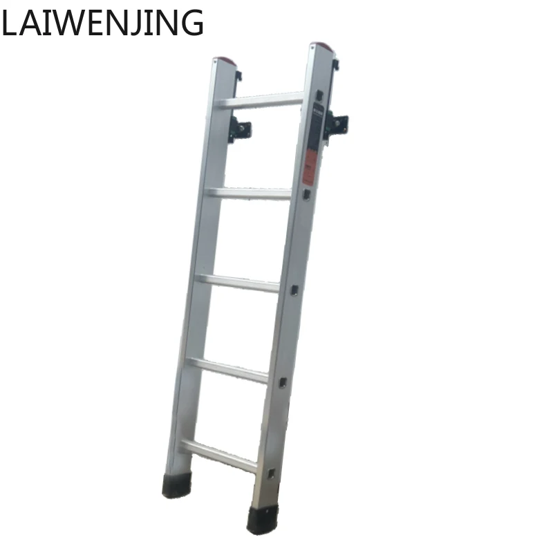 

HLZ household attic ladder thickened aluminum alloy ladder vertical storage bed safety ladder