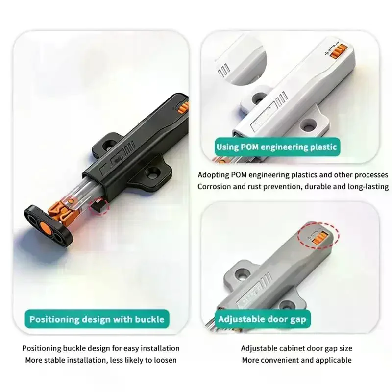 Heavy Duty Self Locking Push Open Latch With Easy Installation And Strong Grip Perfect For Kitchen Cabinets Wardrobes Furniture