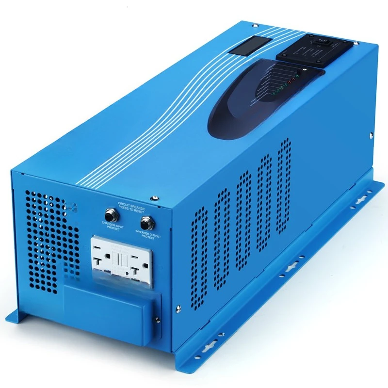 3000W DC 24V Peak 9000W Inverter Charger Pure Sine Wave, AC 120V with 40A Battery AC Charger LCD Display