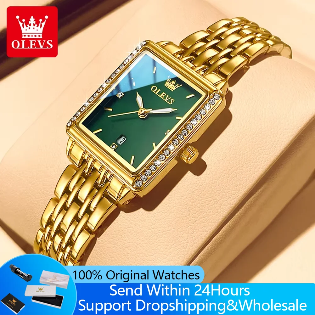 

OLEVS 9995, женские часы, роскошные элегантные кварцевые женские наручные часы, лучший бренд, водонепроницаемые, со светящейся датой, оригинальные часы для женщин